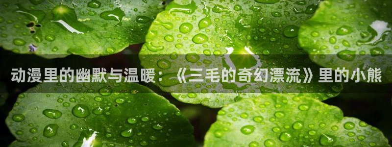 age漫画网：动漫里的幽默与温暖：《三毛的奇幻漂流》里的小熊