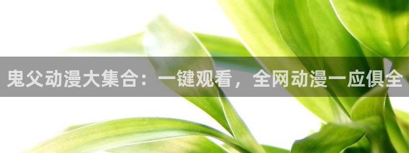 age动漫官网在线入口：鬼父动漫大集合：一键观看，全网动漫一应俱全
